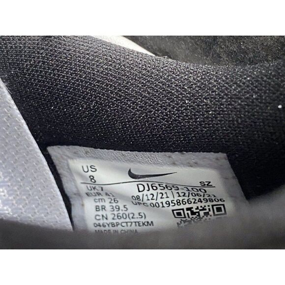 Nike Air Zoom Victory Tour 2 Golf Shoes White Black DJ6569-100 Men's Size 8 NEW - Picture 7 of 10